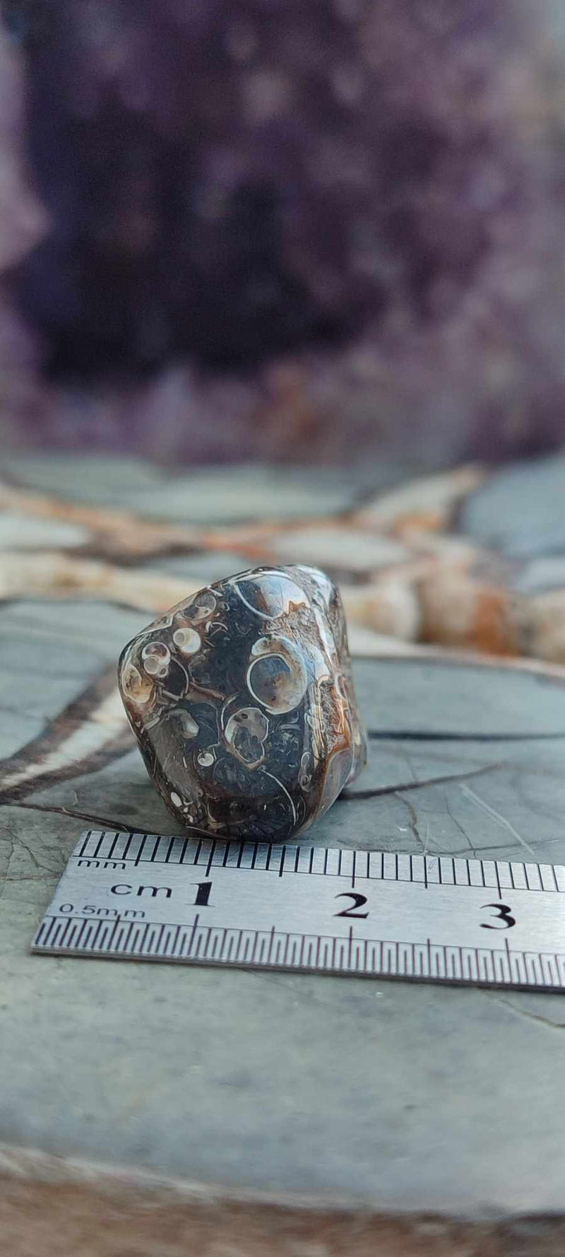 Cargue la imagen en el visor de la galería, Agate Turitelle d&#39;Urtuguay pierre roulée Grade A++++ Agate Turitelle pierre roulée Dans la besace du p&#39;tit Poucet (Boutique Officielle)
