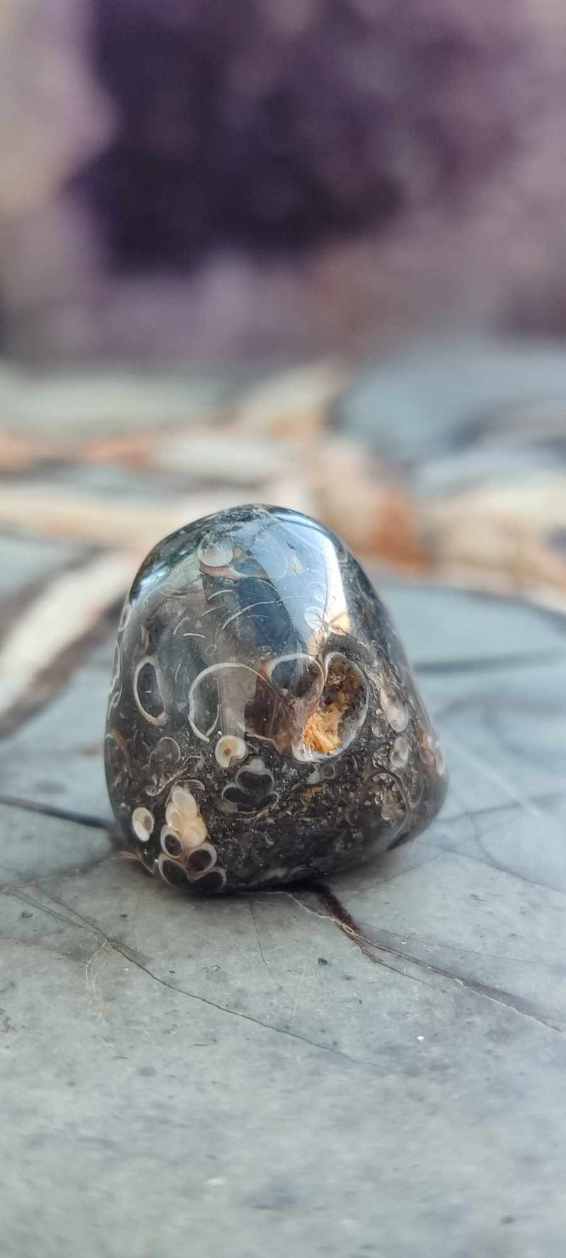 Cargue la imagen en el visor de la galería, Agate Turitelle d&#39;Uruguay pierre roulée Grade A++++ Agate Turitelle pierre roulée Dans la besace du p&#39;tit Poucet (Boutique Officielle)
