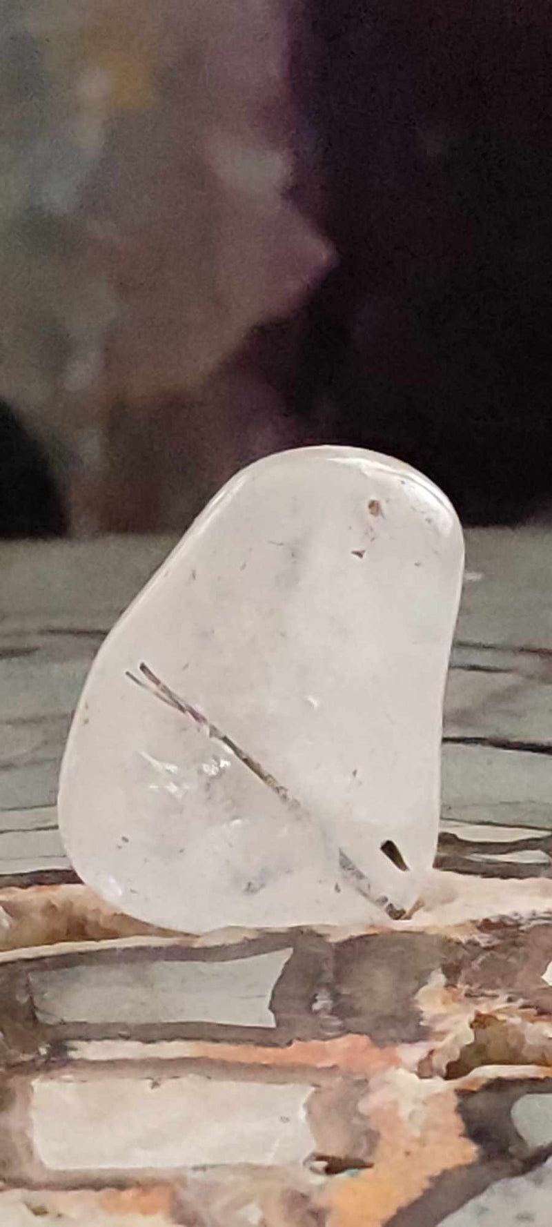 Cargue la imagen en el visor de la galería, Quartz à inclusions de Tourmaline, Brésil, pierre roulée Grade A++++ Quartz à inclusions de Tourmaline Dans la besace du p&#39;tit Poucet (Boutique Officielle)
