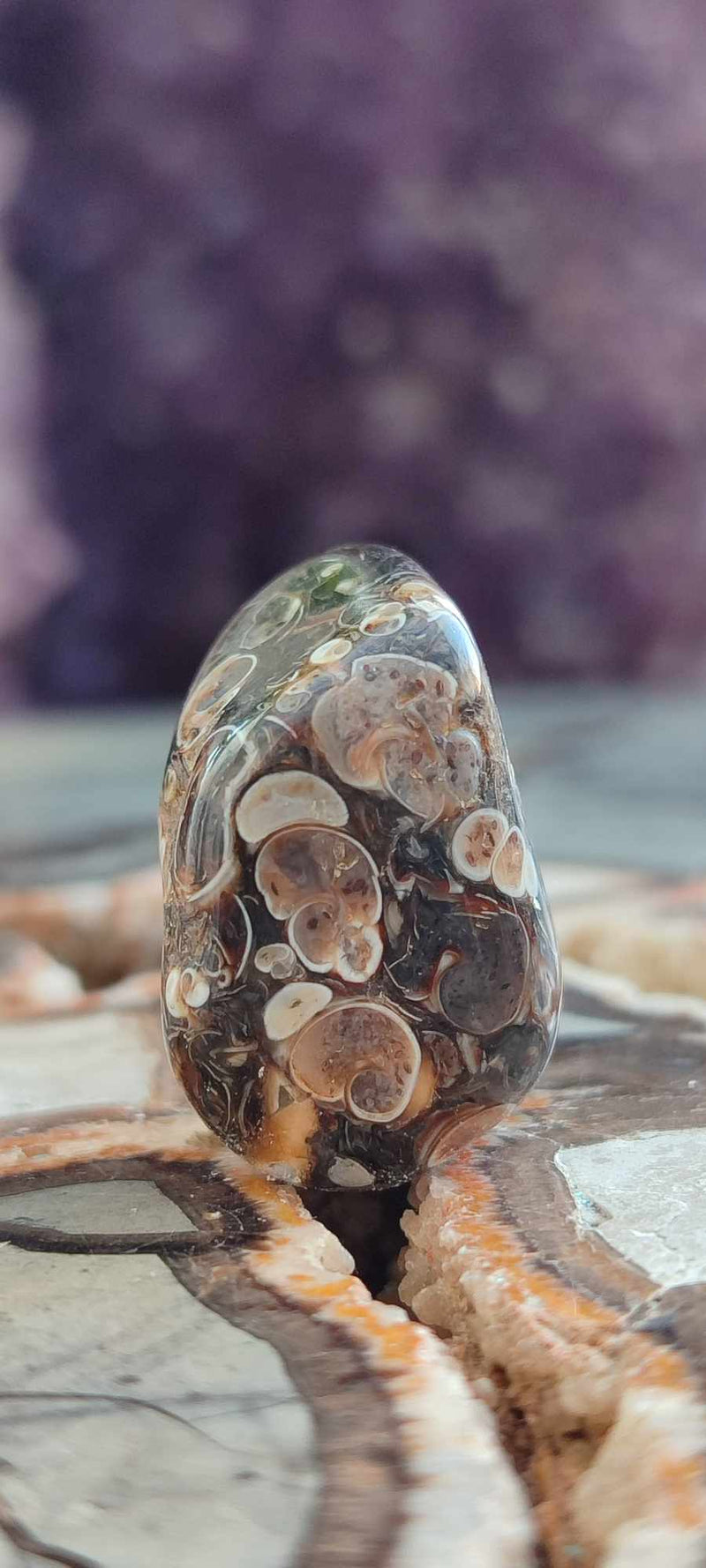 Cargue la imagen en el visor de la galería, Agate Turitelle d&#39;Urtuguay pierre roulée Grade A++++ Agate Turitelle pierre roulée Dans la besace du p&#39;tit Poucet (Boutique Officielle)
