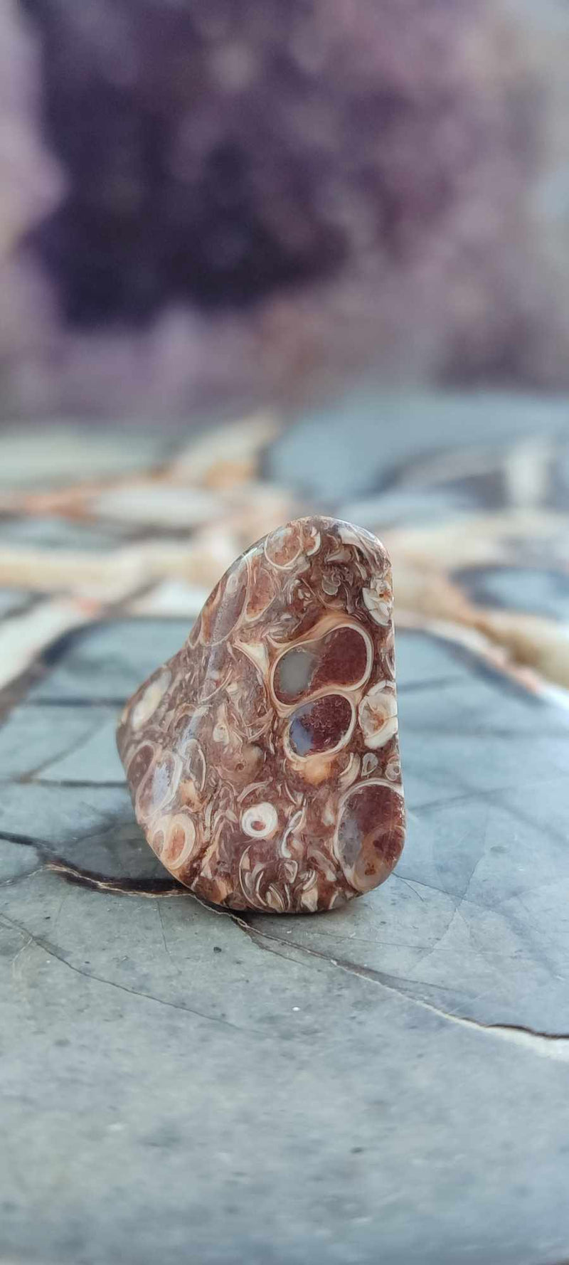 Chargez l&#39;image dans la visionneuse de la galerie, Agate Turitelle d&#39;Uruguay pierre roulée Grade A++++ Agate Turitelle pierre roulée Dans la besace du p&#39;tit Poucet (Boutique Officielle)
