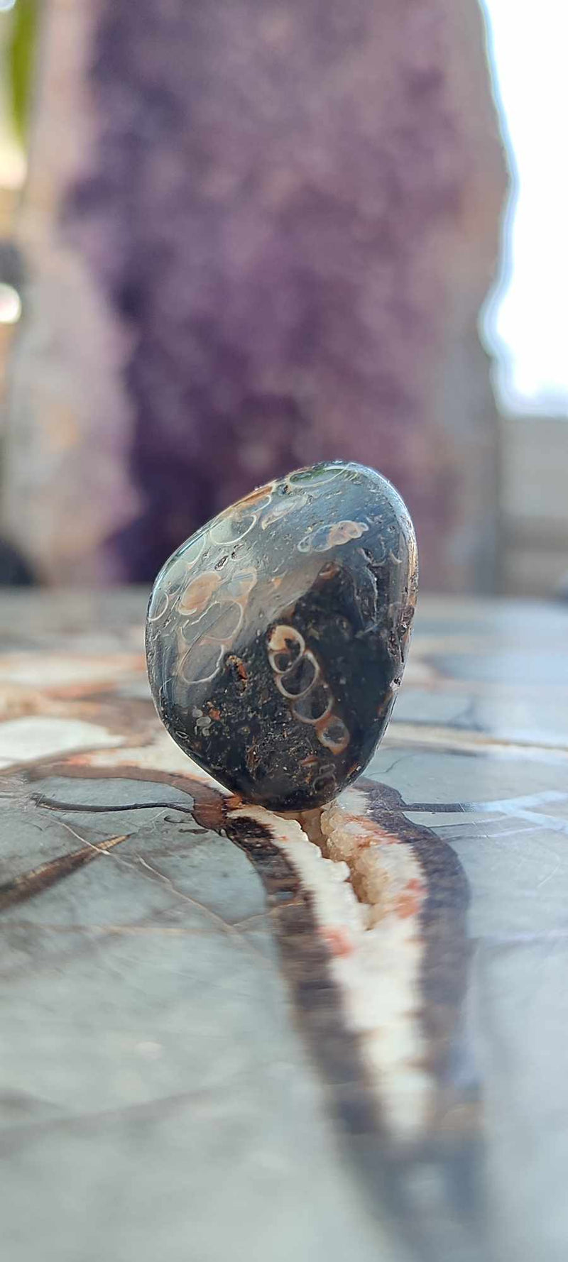 Chargez l&#39;image dans la visionneuse de la galerie, Agate Turitelle d&#39;Uruguay pierre roulée Grade A++++ Agate Turitelle pierre roulée Dans la besace du p&#39;tit Poucet (Boutique Officielle)
