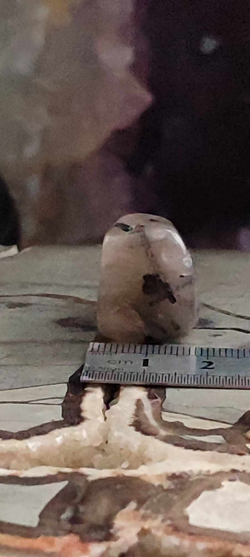 Load image into Gallery viewer, Quartz à inclusions de Tourmaline, Brésil pierre roulée Grade A++++ Quartz à inclusions de Tourmaline Dans la besace du p&#39;tit Poucet (Boutique Officielle)
