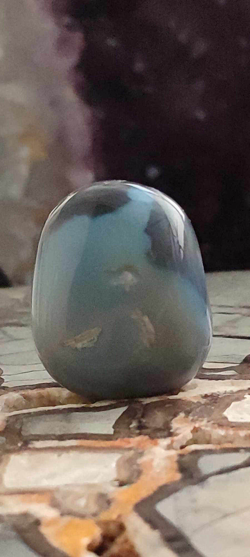 Загрузить изображение в просмотрщик галереи, Agate du Botswana, Afrique pierre roulée Grade A++++ Agate du Botswana pierre roulée Dans la besace du p&#39;tit Poucet (Boutique Officielle)
