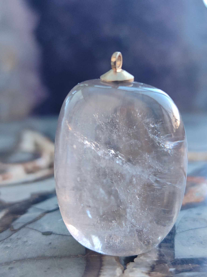 Laden Sie das Bild in Galerie -Viewer, Quartz fumé du Brésil pendentif Grade A++++ Quartz fumé du Brésil pendentif Dans la besace du p&#39;tit Poucet (Boutique Officielle)
