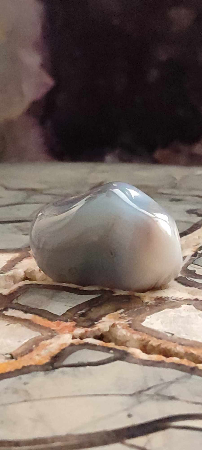 Cargue la imagen en el visor de la galería, Agate du Botswana, Afrique pierre roulée Grade A++++ Agate du Botswana pierre roulée Dans la besace du p&#39;tit Poucet (Boutique Officielle)
