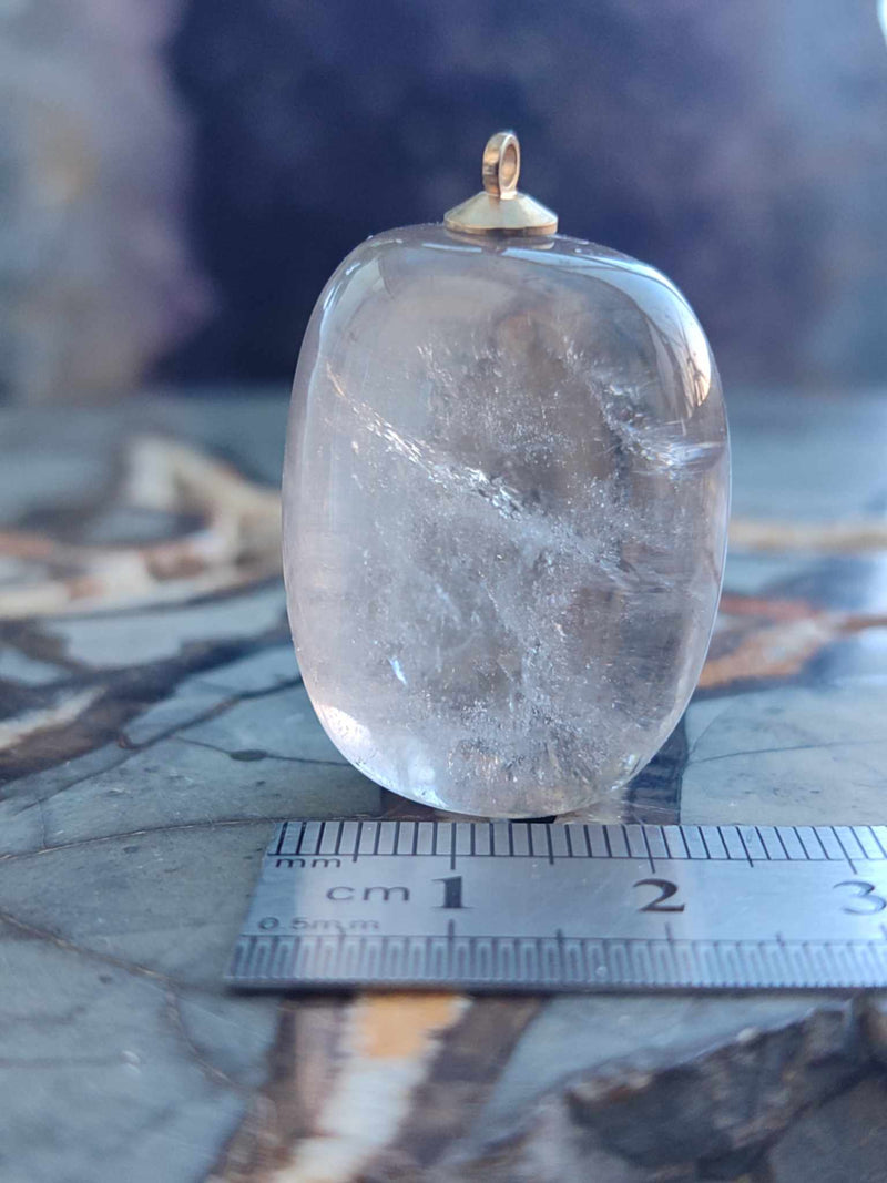 Laden Sie das Bild in Galerie -Viewer, Quartz fumé du Brésil pendentif Grade A++++ Quartz fumé du Brésil pendentif Dans la besace du p&#39;tit Poucet (Boutique Officielle)
