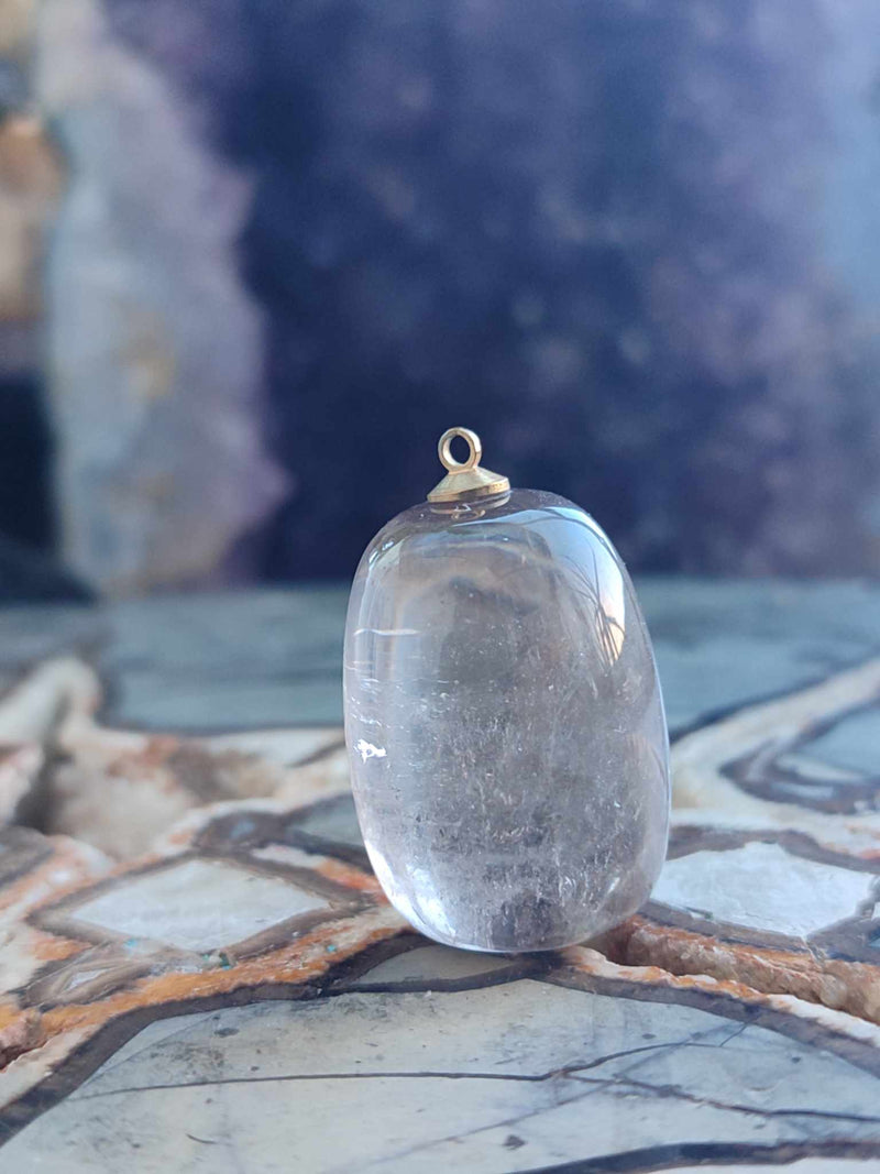 Laden Sie das Bild in Galerie -Viewer, Quartz fumé du Brésil pendentif Grade A++++ Quartz fumé du Brésil pendentif Dans la besace du p&#39;tit Poucet (Boutique Officielle)
