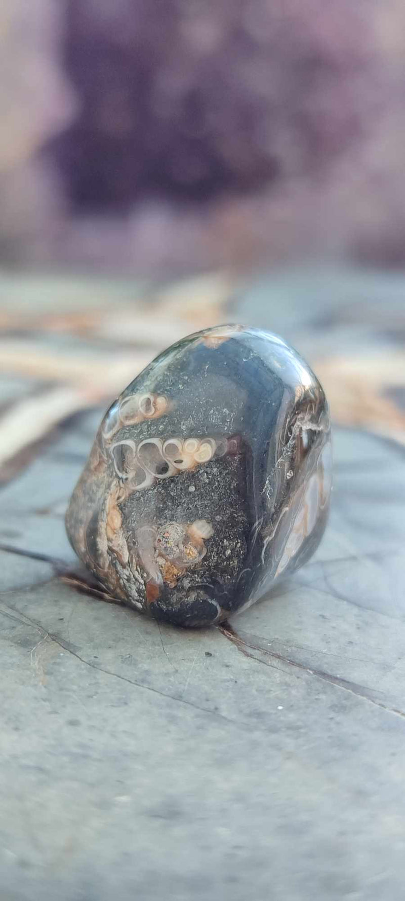 Cargue la imagen en el visor de la galería, Agate Turitelle d&#39;Uruguay pierre roulée Grade A++++ Agate Turitelle pierre roulée Dans la besace du p&#39;tit Poucet (Boutique Officielle)
