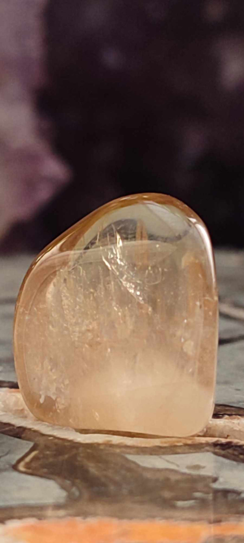 Cargue la imagen en el visor de la galería, Citrine naturelle et véritable du Brésil pierre roulée Grade A++++ Citrine pierre roulée Dans la besace du p&#39;tit Poucet (Boutique Officielle)
