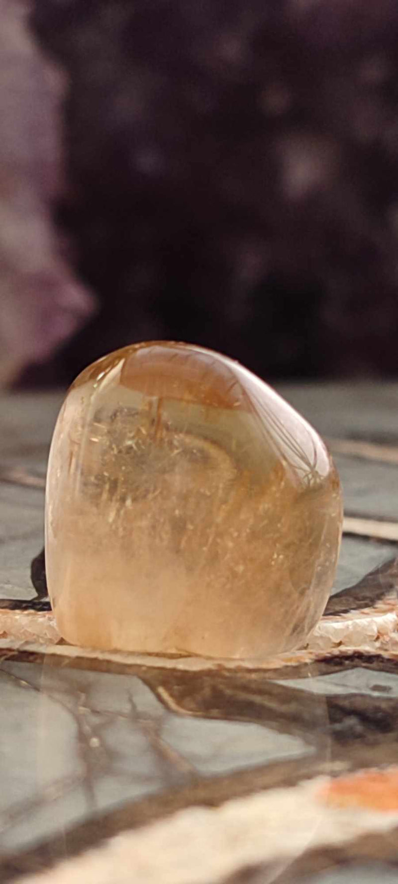 Cargue la imagen en el visor de la galería, Citrine naturelle et véritable du Brésil pierre roulée Grade A++++ Citrine pierre roulée Dans la besace du p&#39;tit Poucet (Boutique Officielle)
