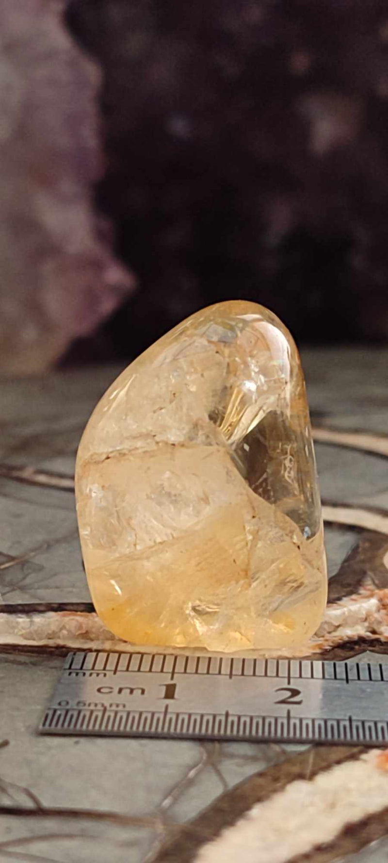 Chargez l&#39;image dans la visionneuse de la galerie, Citrine naturelle et véritable du Brésil pierre roulée Grade A++++ Citrine pierre roulée Dans la besace du p&#39;tit Poucet (Boutique Officielle)
