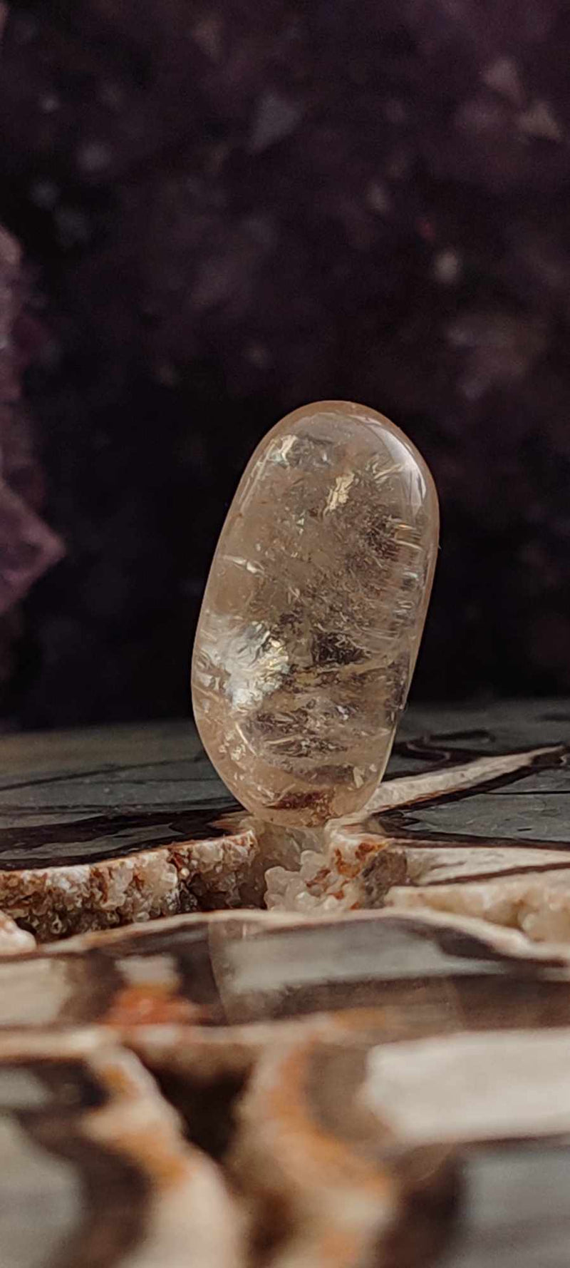 Chargez l&#39;image dans la visionneuse de la galerie, Citrine claire naturelle et véritable du Brésil pierre roulée Grade A++++ Citrine pierre roulée Dans la besace du p&#39;tit Poucet (Boutique Officielle)
