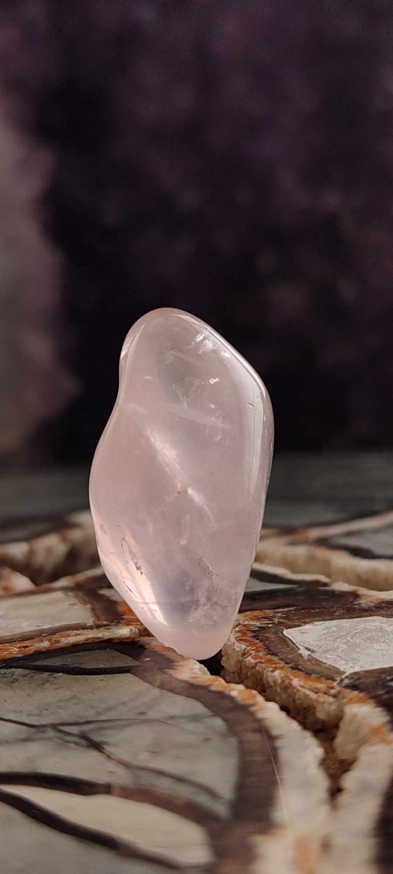 Chargez l&#39;image dans la visionneuse de la galerie, Quartz rose du Brésil, pierre roulée Grade A++++ quartz rose pierre roulée Dans la besace du p&#39;tit Poucet (Boutique Officielle)
