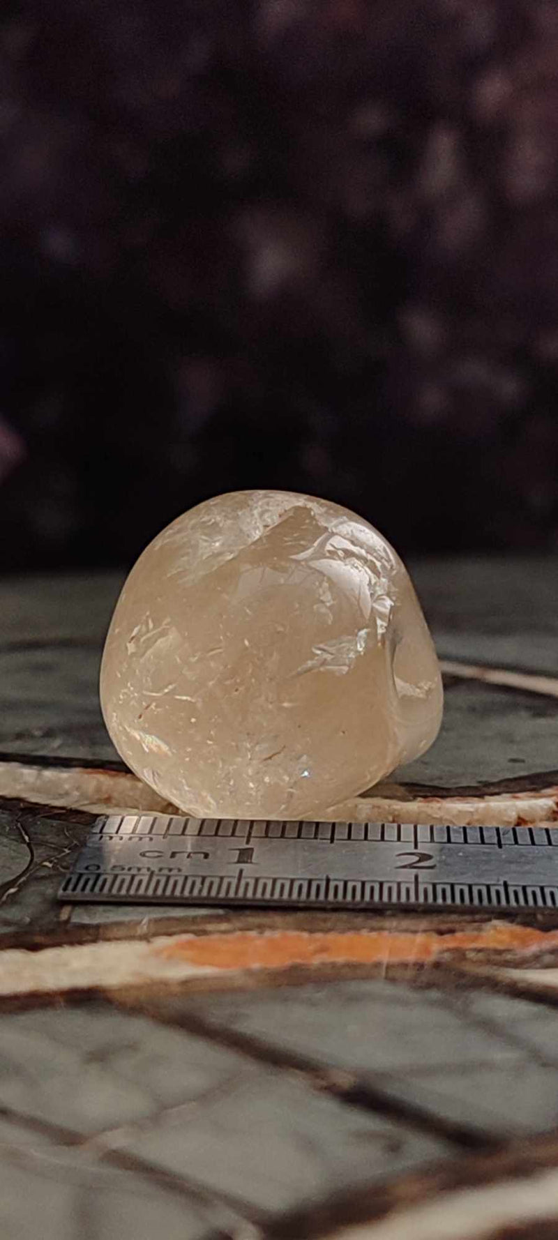 Cargue la imagen en el visor de la galería, Citrine claire naturelle et véritable du Brésil pierre roulée Grade A++++ Citrine pierre roulée Dans la besace du p&#39;tit Poucet (Boutique Officielle)
