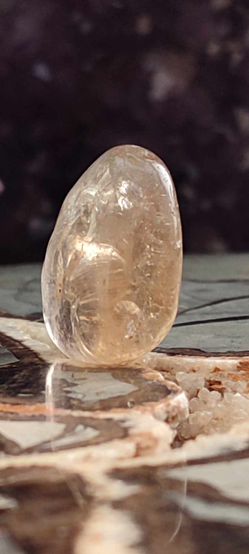 Cargue la imagen en el visor de la galería, Citrine claire naturelle et véritable du Brésil pierre roulée Grade A++++ Citrine pierre roulée Dans la besace du p&#39;tit Poucet (Boutique Officielle)
