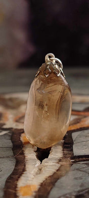 Citrine naturelle et véritable du Brésil pendentif Grade A++++ Citrine naturelle pendentif Dans la besace du p'tit Poucet (Boutique Officielle)