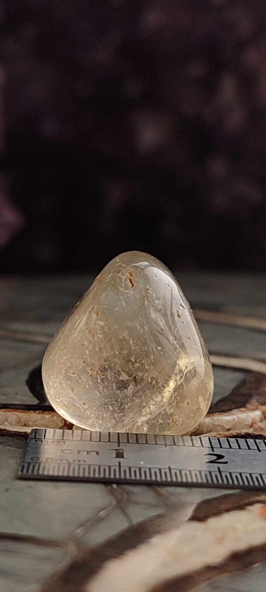 Citrine claire naturelle et véritable du Brésil pierre roulée Grade A++++ Citrine pierre roulée Dans la besace du p'tit Poucet (Boutique Officielle)