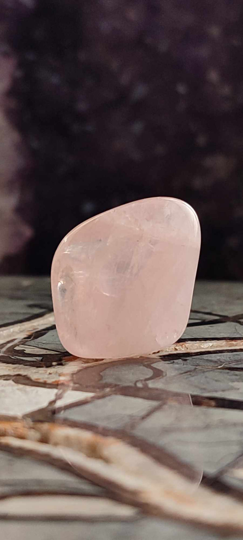 Laden Sie das Bild in Galerie -Viewer, Quartz rose du Brésil, pierre roulée Grade A++++ quartz rose pierre roulée Dans la besace du p&#39;tit Poucet (Boutique Officielle)
