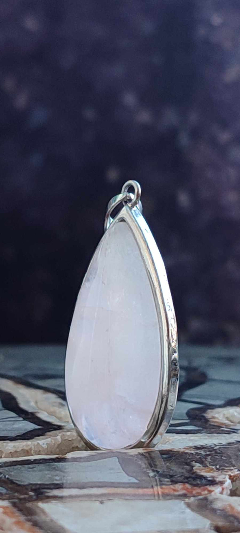 Load image into Gallery viewer, Quartz rose du Brésil, pendentif monté sur argent 925 Grade A++++ Quartz rose pendentif Dans la besace du p&#39;tit Poucet (Boutique Officielle)
