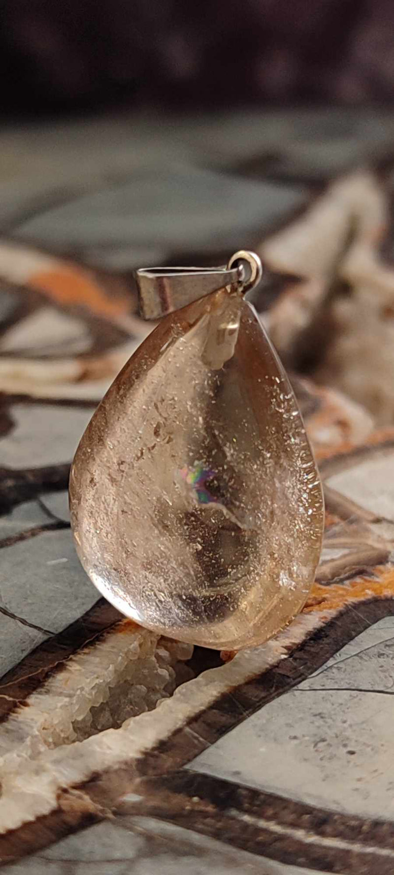 Chargez l&#39;image dans la visionneuse de la galerie, Citrine naturelle et véritable du Brésil pendentif Grade A++++ (fourni avec cordon) Citrine naturelle pendentif Dans la besace du p&#39;tit Poucet (Boutique Officielle)
