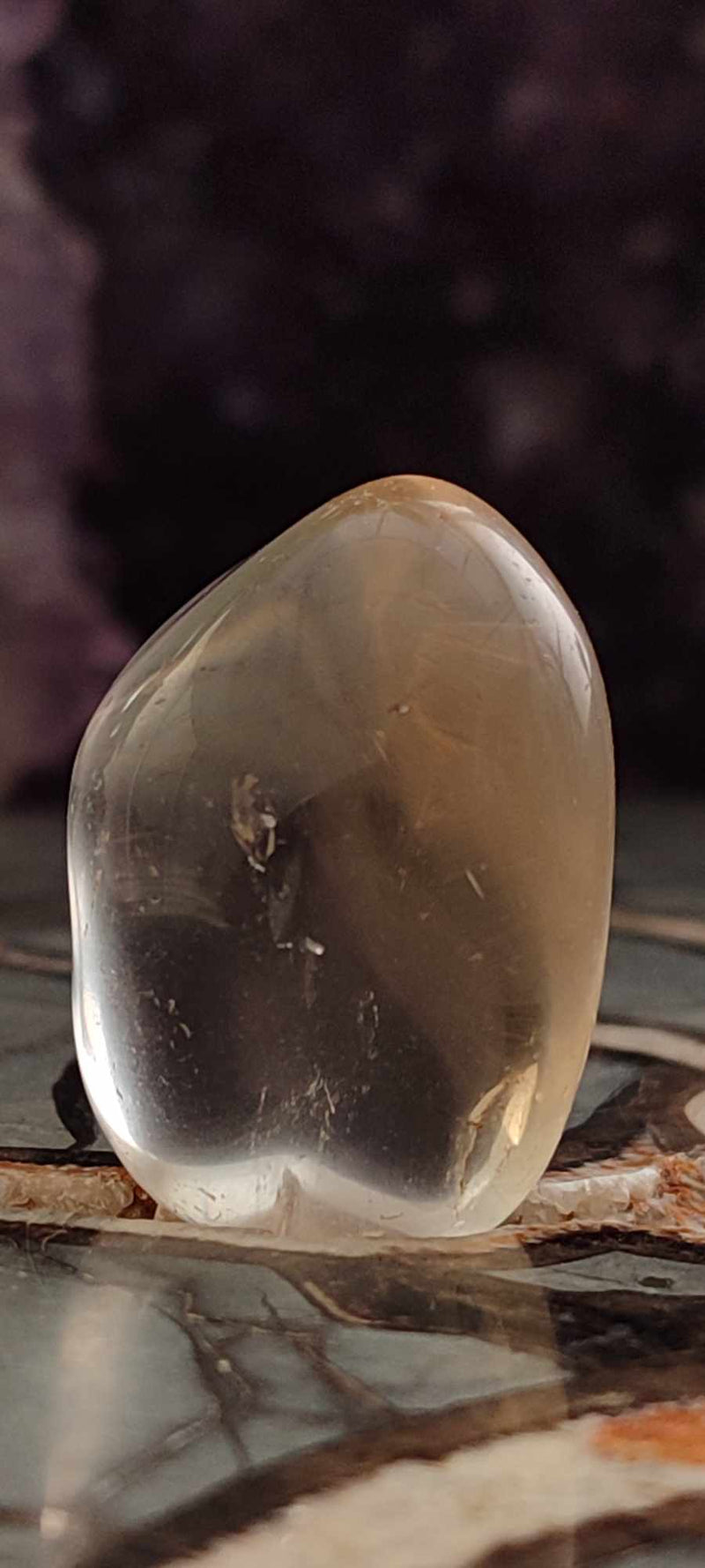 Chargez l&#39;image dans la visionneuse de la galerie, Citrine claire naturelle et véritable du Brésil pierre roulée Grade A++++ Citrine pierre roulée Dans la besace du p&#39;tit Poucet (Boutique Officielle)
