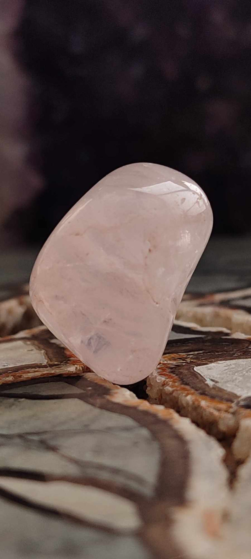 Cargue la imagen en el visor de la galería, Quartz rose du Brésil, pierre roulée Grade A++++ quartz rose pierre roulée Dans la besace du p&#39;tit Poucet (Boutique Officielle)
