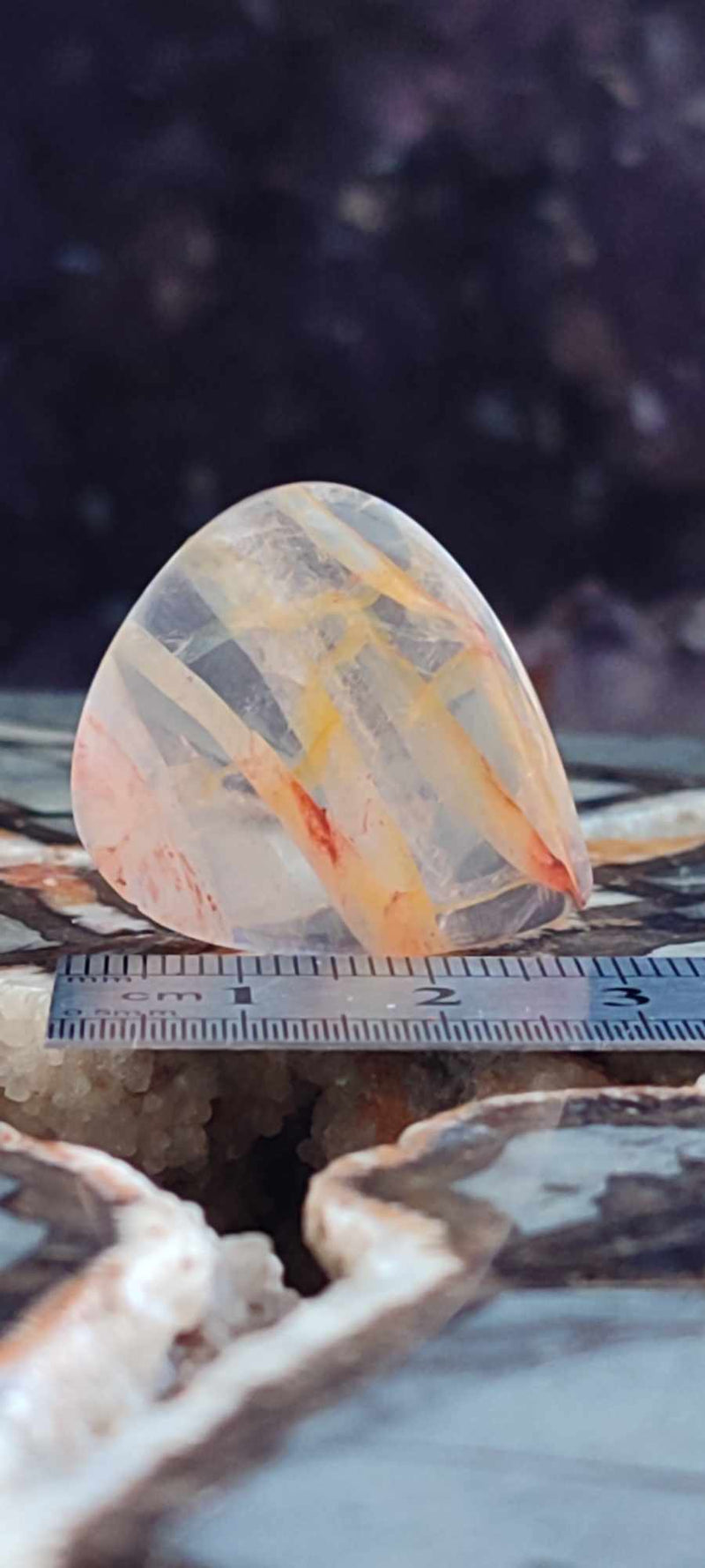 Carica immagine in Galleria Viewer, Quartz Hématoïde guérisseur du Brésil médiator Grade A++++ Quartz Hématoïde guérisseur médiator Dans la besace du p&#39;tit Poucet (Boutique Officielle)
