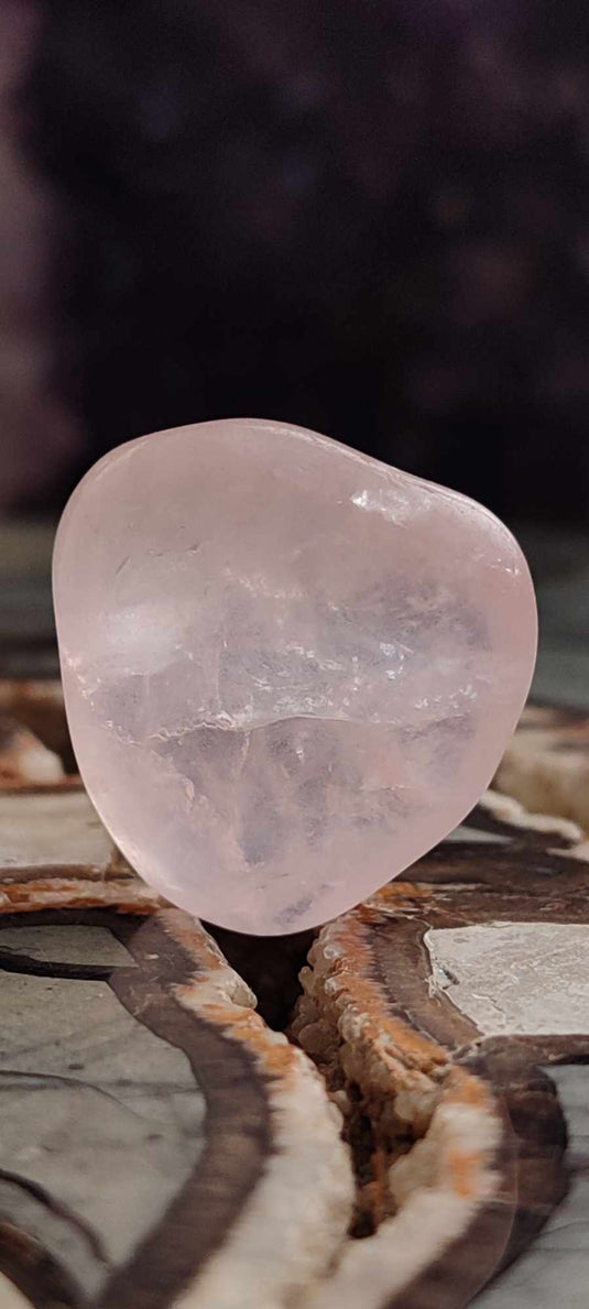 Quartz rose du Brésil, pierre roulée Grade A++++ quartz rose pierre roulée Dans la besace du p'tit Poucet (Boutique Officielle)