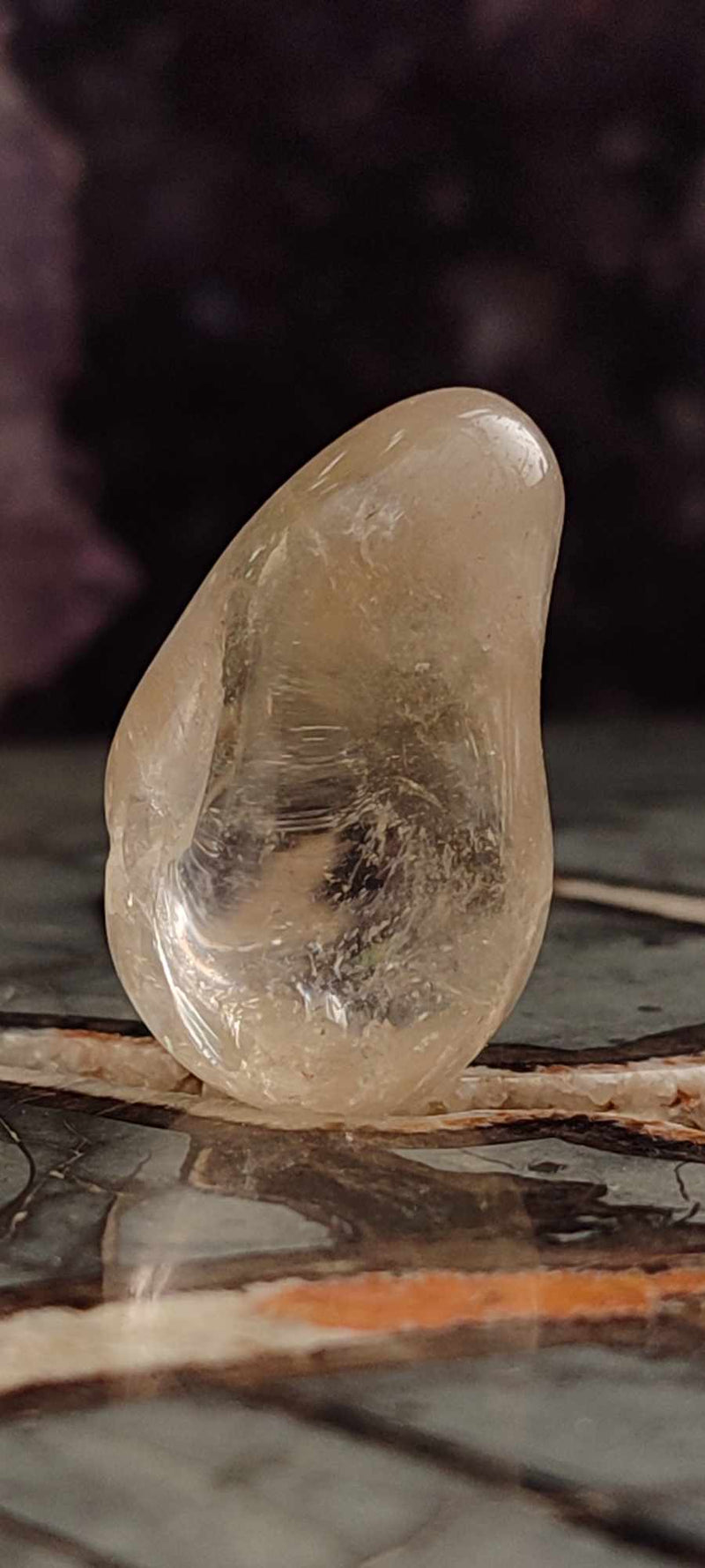 Cargue la imagen en el visor de la galería, Citrine claire naturelle et véritable du Brésil pierre roulée Grade A++++ Citrine pierre roulée Dans la besace du p&#39;tit Poucet (Boutique Officielle)
