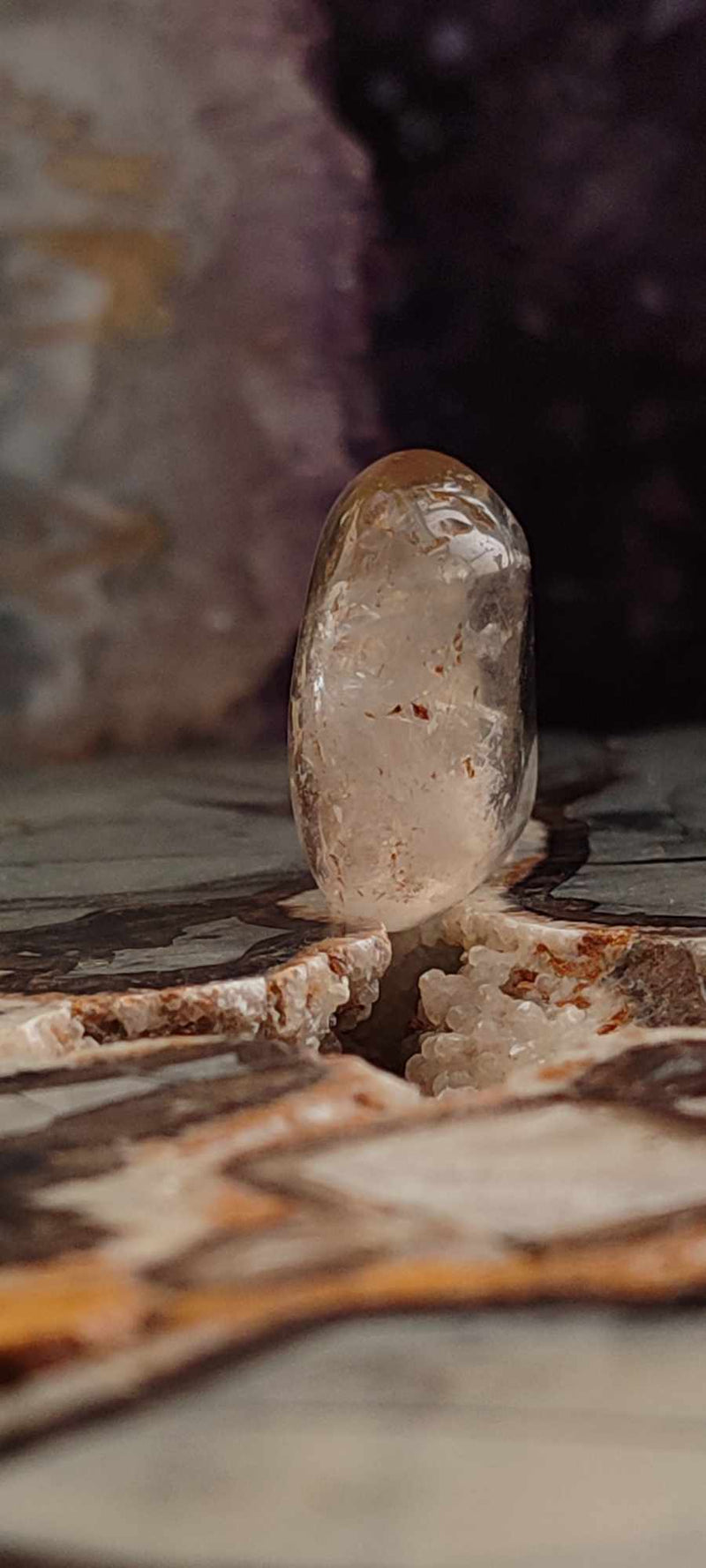 Chargez l&#39;image dans la visionneuse de la galerie, Citrine claire naturelle et véritable du Brésil pierre roulée Grade A++++ Citrine pierre roulée Dans la besace du p&#39;tit Poucet (Boutique Officielle)
