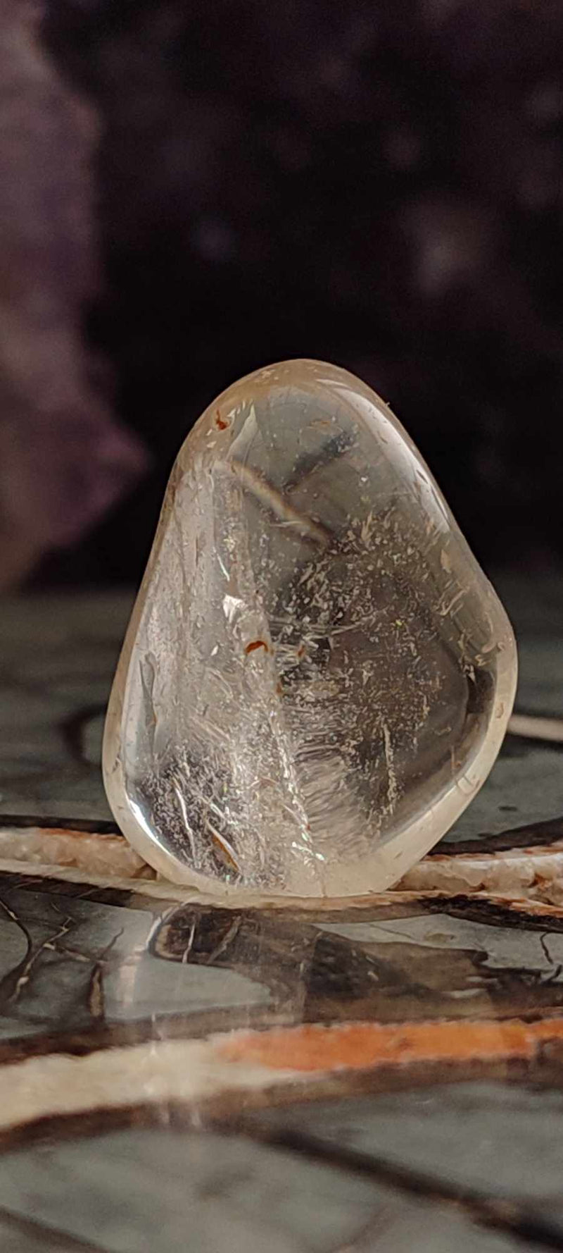 Cargue la imagen en el visor de la galería, Citrine claire naturelle et véritable du Brésil pierre roulée Grade A++++ Citrine pierre roulée Dans la besace du p&#39;tit Poucet (Boutique Officielle)
