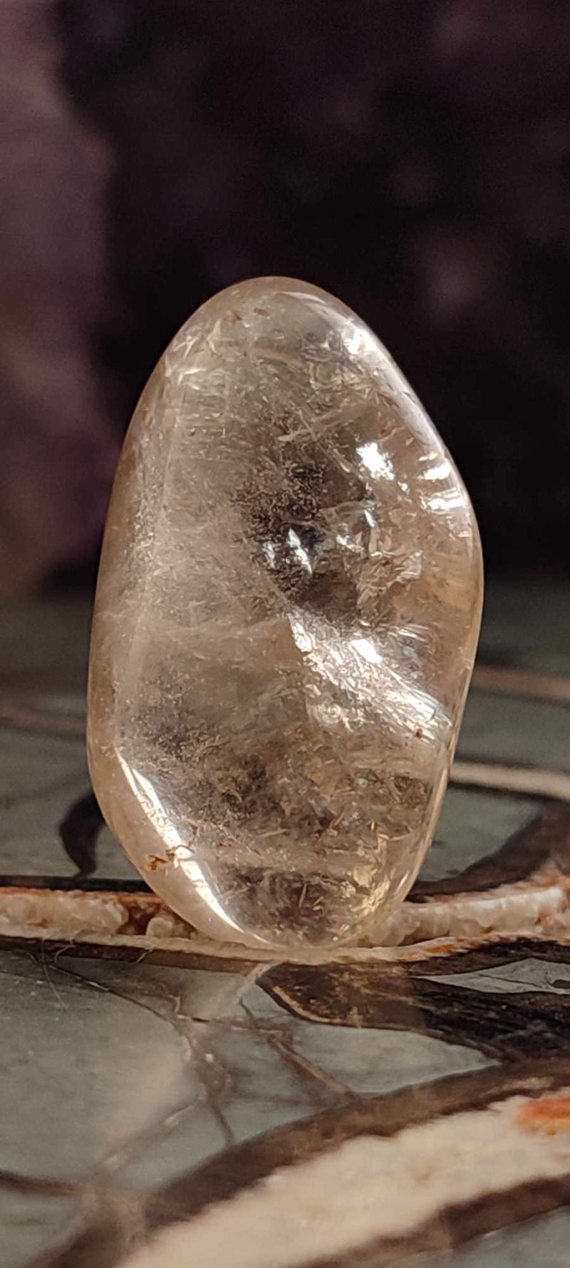 Chargez l&#39;image dans la visionneuse de la galerie, Citrine claire naturelle et véritable du Brésil pierre roulée Grade A++++ Citrine pierre roulée Dans la besace du p&#39;tit Poucet (Boutique Officielle)
