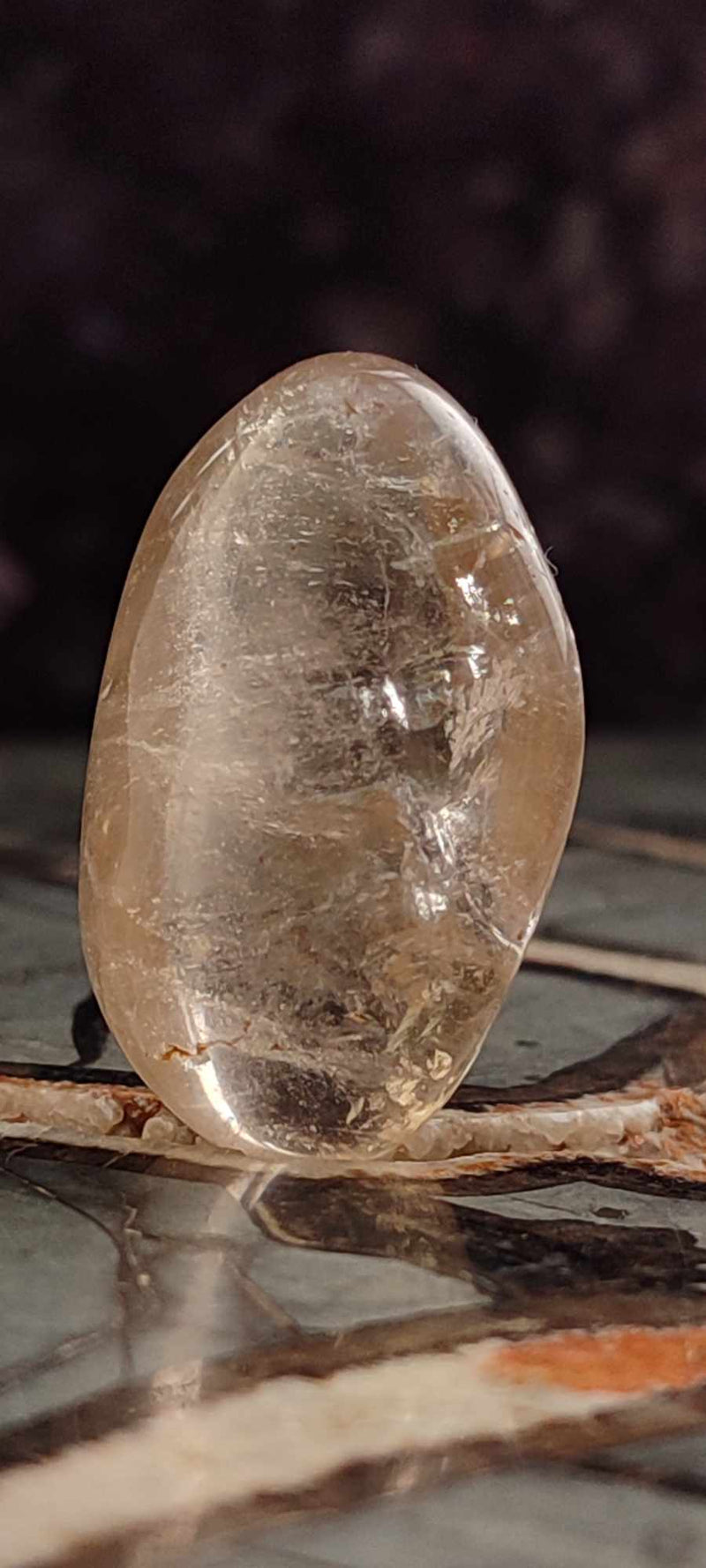 Chargez l&#39;image dans la visionneuse de la galerie, Citrine claire naturelle et véritable du Brésil pierre roulée Grade A++++ Citrine pierre roulée Dans la besace du p&#39;tit Poucet (Boutique Officielle)
