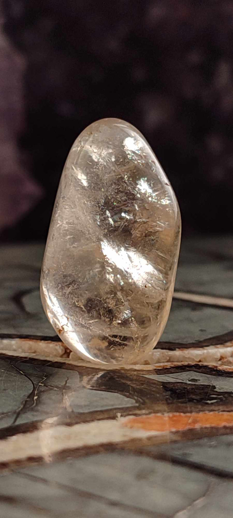 Chargez l&#39;image dans la visionneuse de la galerie, Citrine claire naturelle et véritable du Brésil pierre roulée Grade A++++ Citrine pierre roulée Dans la besace du p&#39;tit Poucet (Boutique Officielle)
