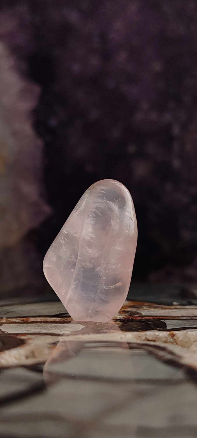 Chargez l&#39;image dans la visionneuse de la galerie, Quartz rose du Brésil, pierre roulée Grade A++++ quartz rose pierre roulée Dans la besace du p&#39;tit Poucet (Boutique Officielle)
