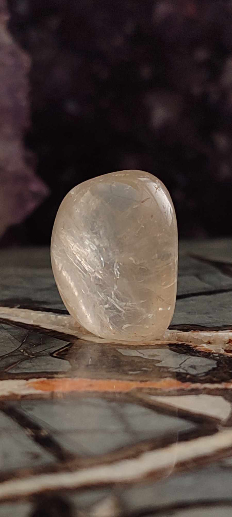 Chargez l&#39;image dans la visionneuse de la galerie, Citrine claire naturelle et véritable du Brésil pierre roulée Grade A++++ Citrine pierre roulée Dans la besace du p&#39;tit Poucet (Boutique Officielle)
