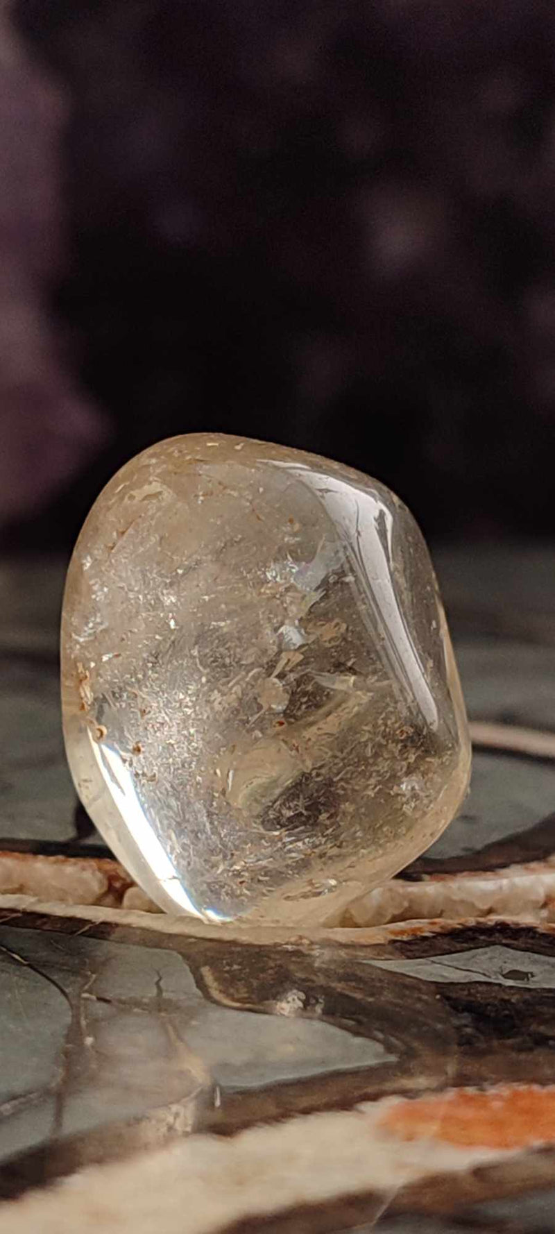 Carica immagine in Galleria Viewer, Citrine claire naturelle et véritable du Brésil pierre roulée Grade A++++ Citrine pierre roulée Dans la besace du p&#39;tit Poucet (Boutique Officielle)
