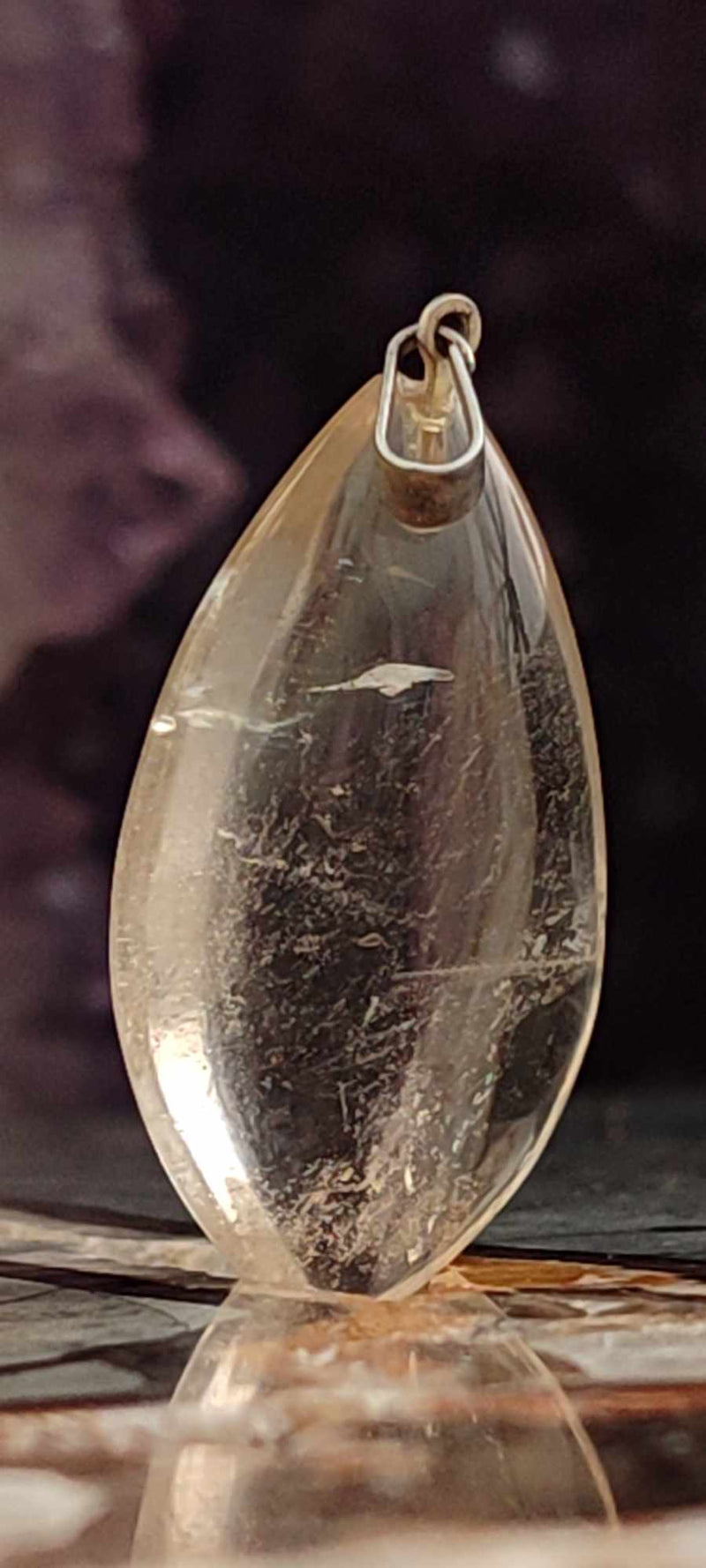 Chargez l&#39;image dans la visionneuse de la galerie, Citrine naturelle et véritable du Brésil pendentif Grade A++++ (fourni avec cordon) Citrine naturelle pendentif Dans la besace du p&#39;tit Poucet (Boutique Officielle)
