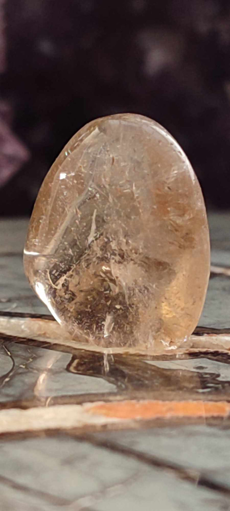 Cargue la imagen en el visor de la galería, Citrine claire naturelle et véritable du Brésil pierre roulée Grade A++++ Citrine pierre roulée Dans la besace du p&#39;tit Poucet (Boutique Officielle)
