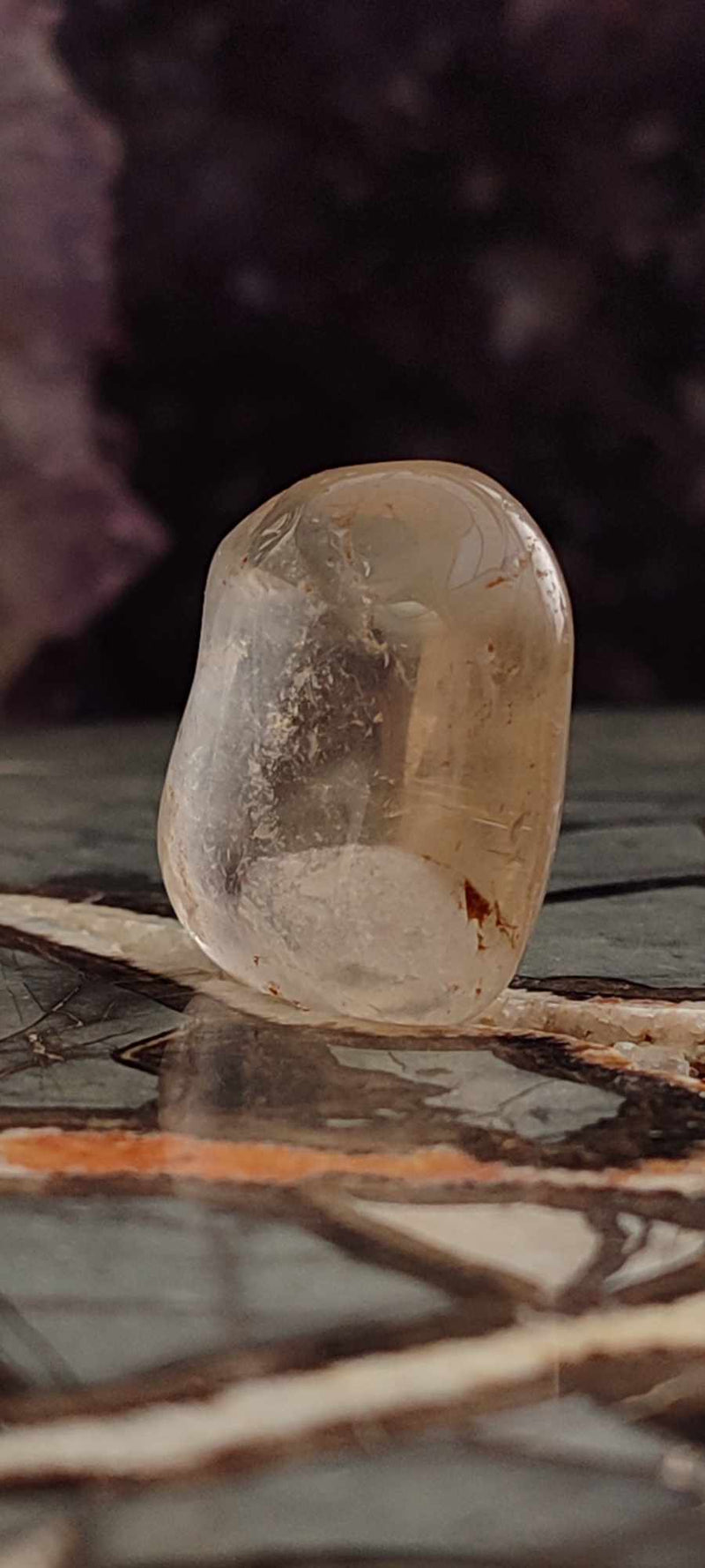 Chargez l&#39;image dans la visionneuse de la galerie, Citrine claire naturelle et véritable du Brésil pierre roulée Grade A++++ Citrine pierre roulée Dans la besace du p&#39;tit Poucet (Boutique Officielle)
