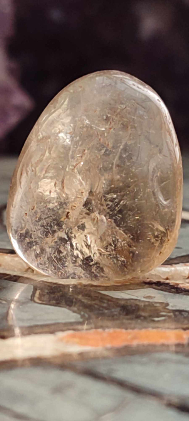 Cargue la imagen en el visor de la galería, Citrine claire naturelle et véritable du Brésil pierre roulée Grade A++++ Citrine pierre roulée Dans la besace du p&#39;tit Poucet (Boutique Officielle)
