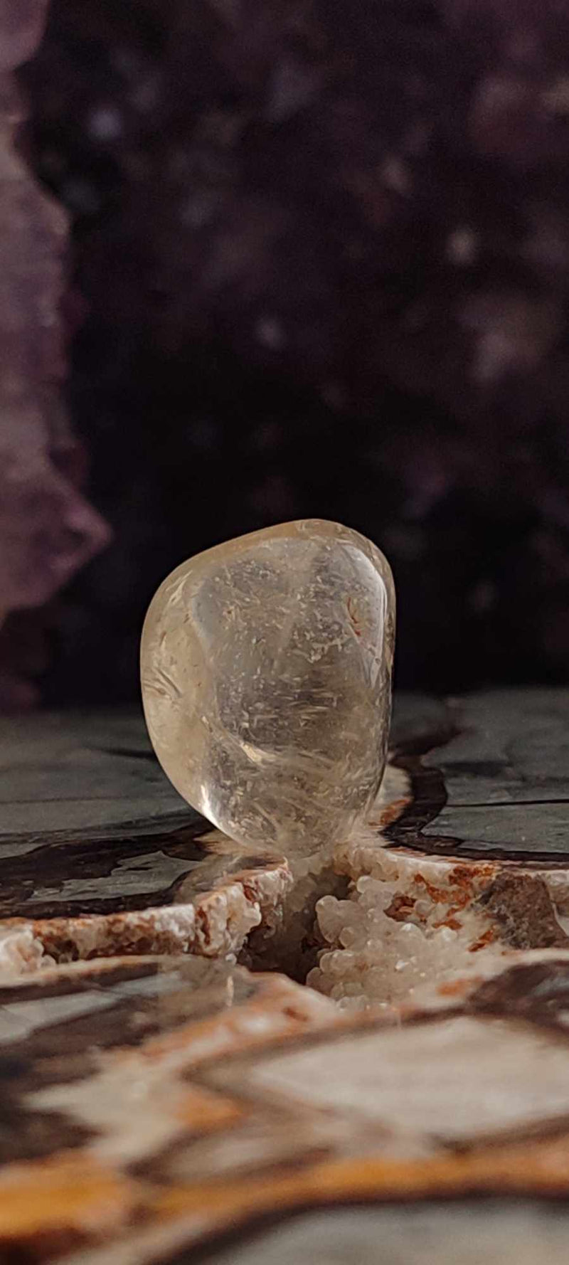 Carica immagine in Galleria Viewer, Citrine claire naturelle et véritable du Brésil pierre roulée Grade A++++ Citrine pierre roulée Dans la besace du p&#39;tit Poucet (Boutique Officielle)
