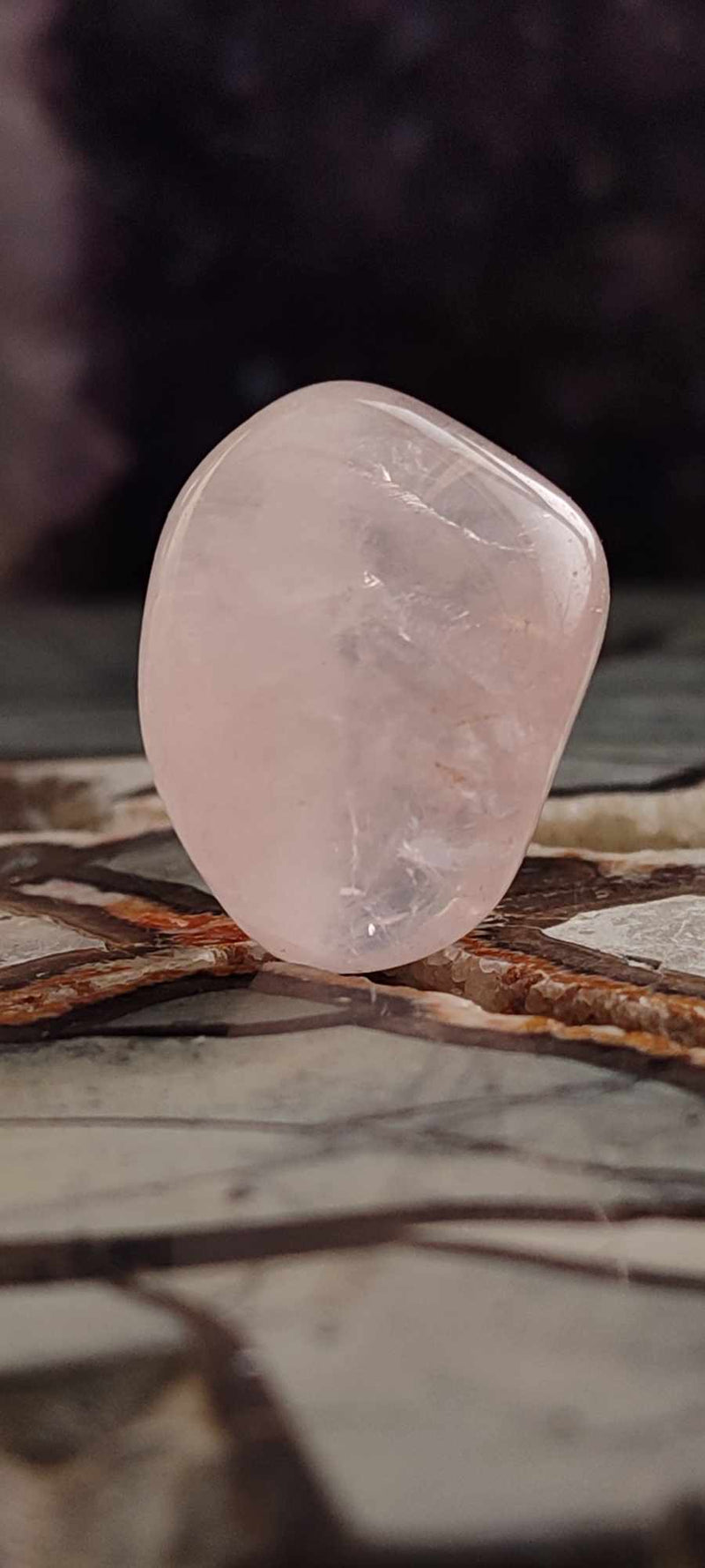 Cargue la imagen en el visor de la galería, Quartz rose du Brésil, pierre roulée Grade A++++ quartz rose pierre roulée Dans la besace du p&#39;tit Poucet (Boutique Officielle)
