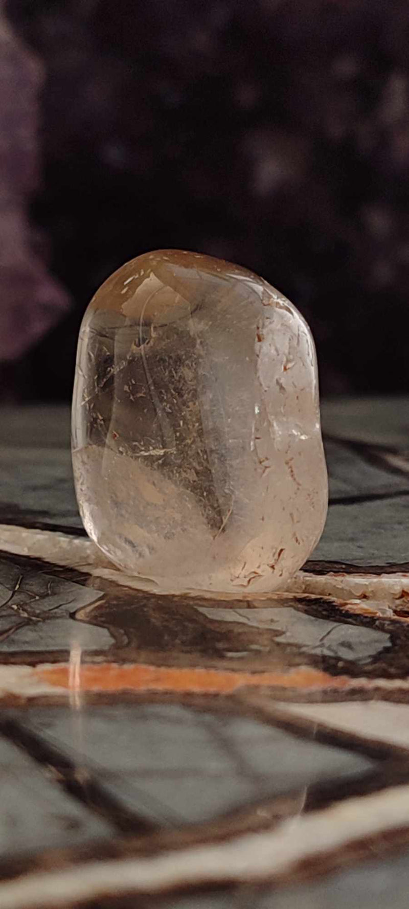 Chargez l&#39;image dans la visionneuse de la galerie, Citrine claire naturelle et véritable du Brésil pierre roulée Grade A++++ Citrine pierre roulée Dans la besace du p&#39;tit Poucet (Boutique Officielle)
