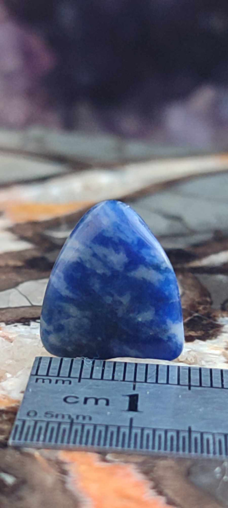 Carica immagine in Galleria Viewer, Sodalite de Bolivie pierre roulée Grade &quot;Extra&quot; Sodalite pierre roulée Dans la besace du p&#39;tit Poucet (Boutique Officielle)
