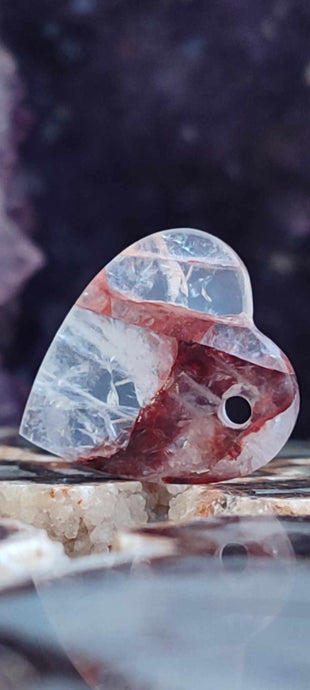 Quartz Hématoïde guérisseur du Brésil médiator Grade A++++ Quartz Hématoïde guérisseur médiator Dans la besace du p'tit Poucet (Boutique Officielle)