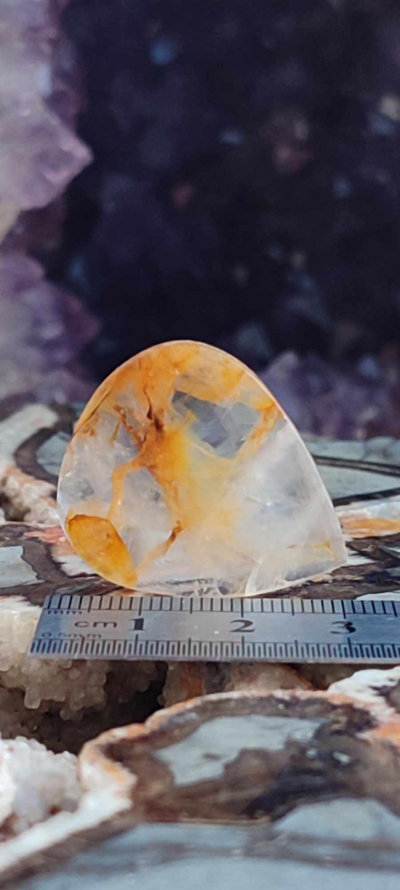 Laden Sie das Bild in Galerie -Viewer, Quartz Hématoïde guérisseur du Brésil médiator Grade A++++ Quartz Hématoïde guérisseur médiator Dans la besace du p&#39;tit Poucet (Boutique Officielle)
