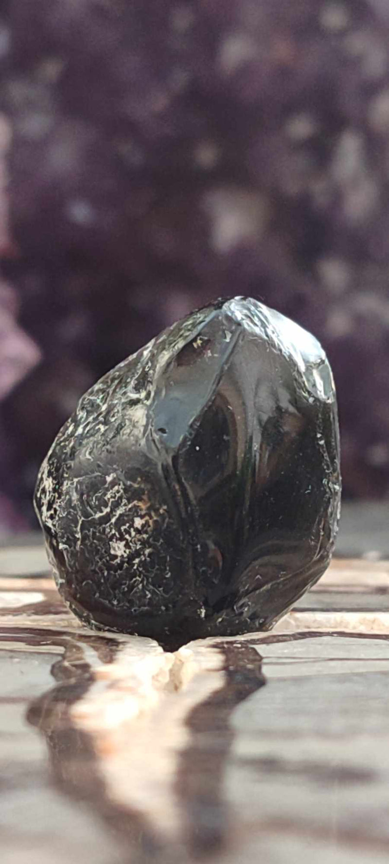 Carica immagine in Galleria Viewer, Obsidienne larme d&#39;apacahe du Mexique pierre roulée Grade A++++ Obsidienne larme d&#39;apache pierre roulée Dans la besace du p&#39;tit Poucet (Boutique Officielle)
