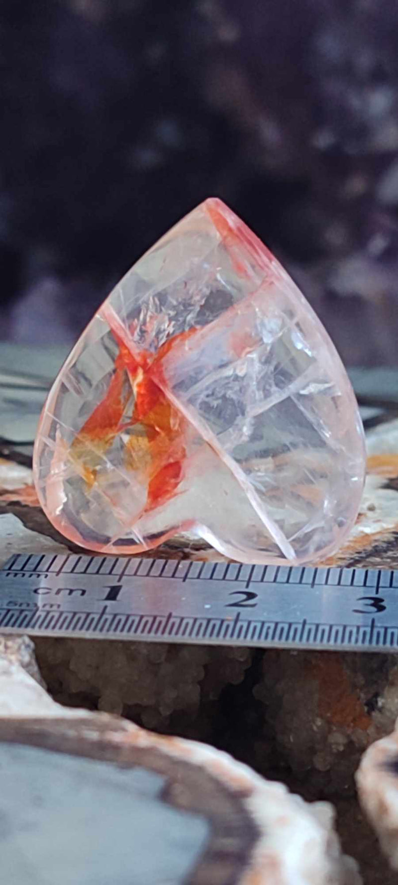 Cargue la imagen en el visor de la galería, Quartz Hématoïde guérisseur du Brésil médiator Grade A++++ Quartz Hématoïde guérisseur médiator Dans la besace du p&#39;tit Poucet (Boutique Officielle)
